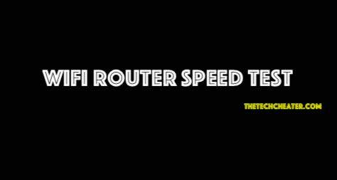 WiFi Router Speed Test