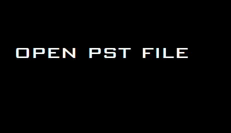 open pst file