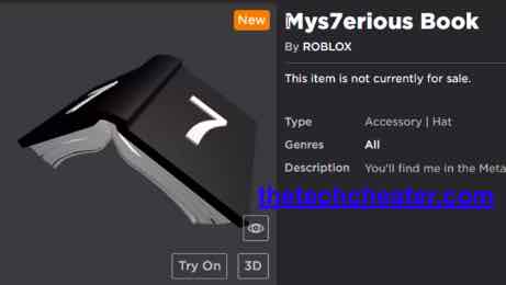 How to get mysterious book in Roblox