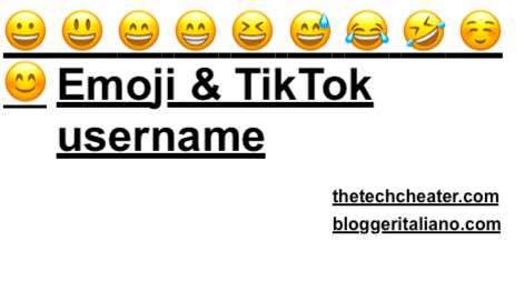 emoji in TikTok username