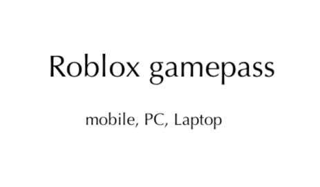 How to make Roblox gamepass