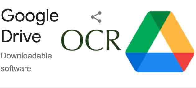 use OCR with Google drive