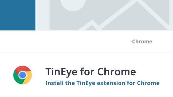 Tineye Reverse image search Engine Google Chrome extension