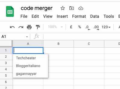 How to add drop down menu in Google Sheets
