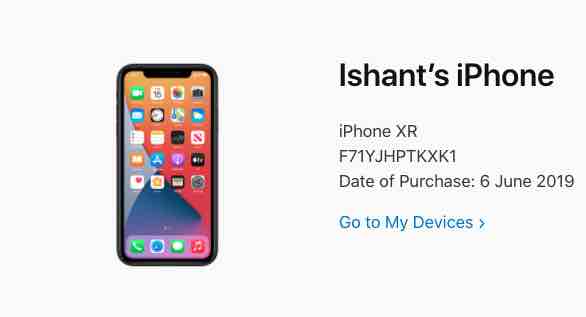 see purchase date of your iPhone