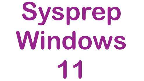 How to create image using Sysprep in Windows 11